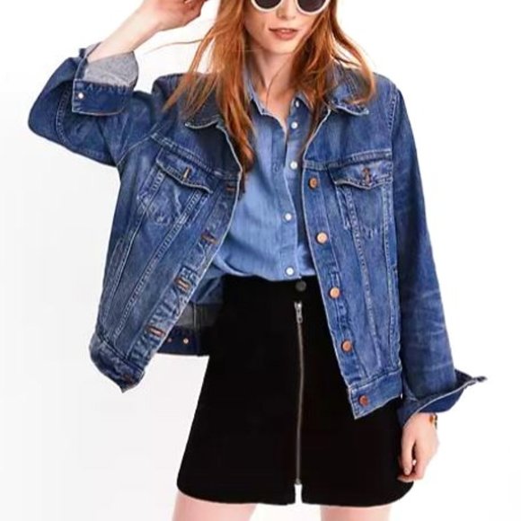 Madewell Dresses & Skirts - Madewell Denim Utility Zip Skirt in Black Frost